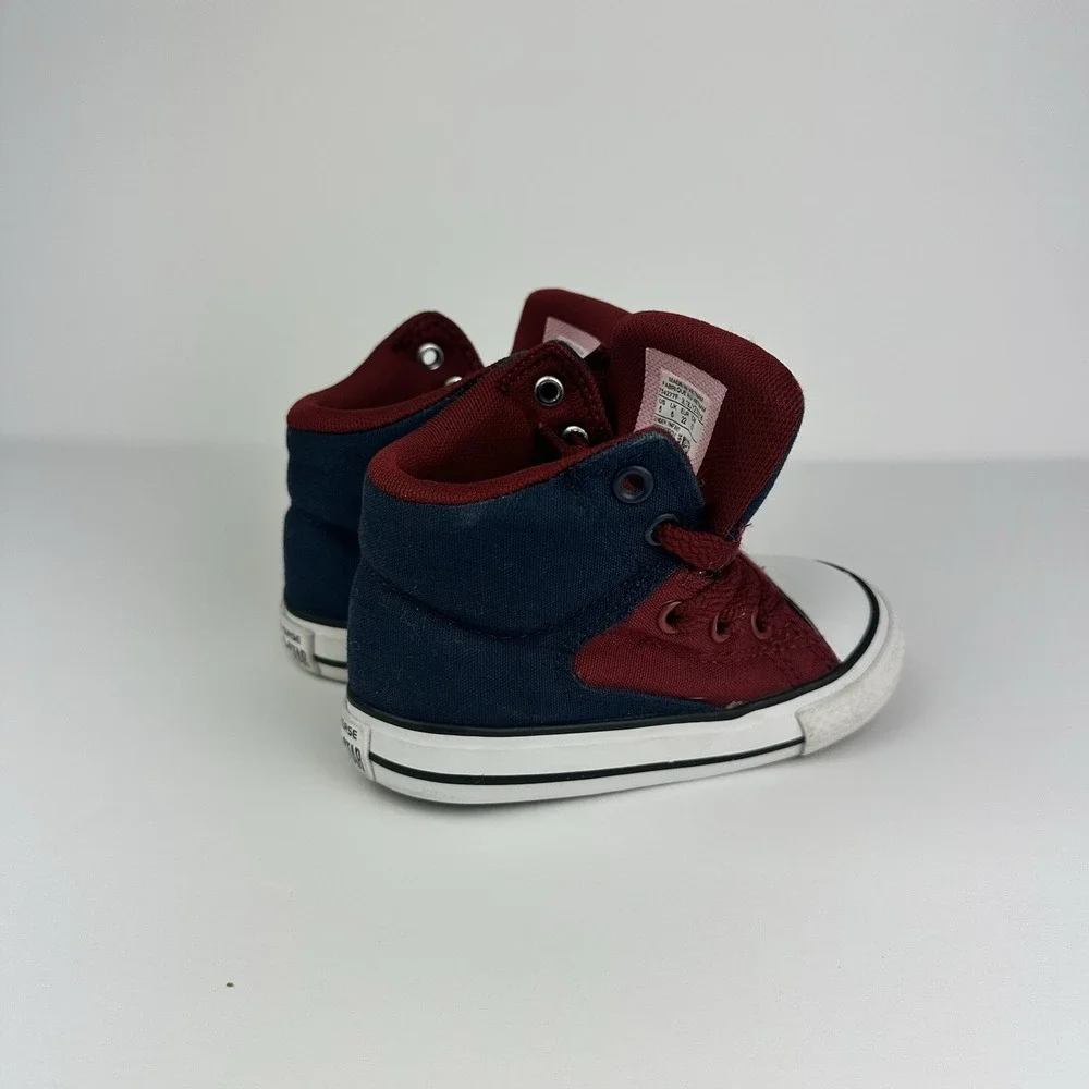 Converse Chuck Taylor All Star High Top Toddler Infant Shoes Sz 6 Burgundy Blue